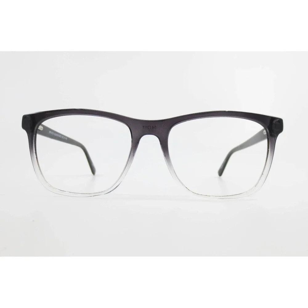 MP 8101 Black Fade Square Eyeglass Frames 54-17-145 Gradient Clear Bottom